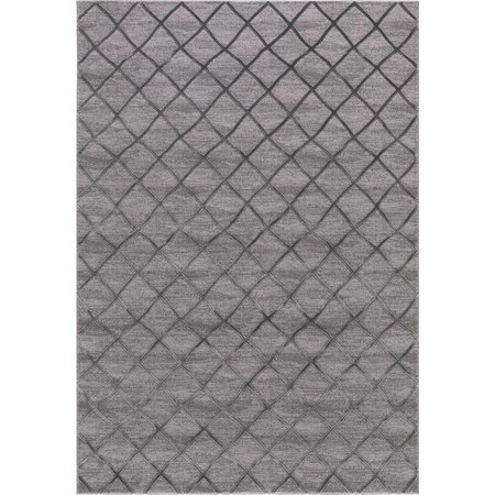 CONCORD GLOBAL 5 ft. 3 in. x 7 ft. 3 in. Thema Teo - Gray 29755
